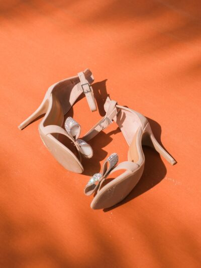 gray leather peep toe sandals